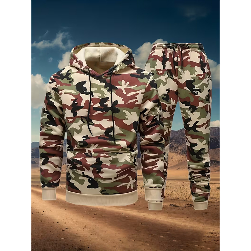 Autumn Camouflage 3D Print Hoo - مراجعة Winter Clothing Hoodie وسعره