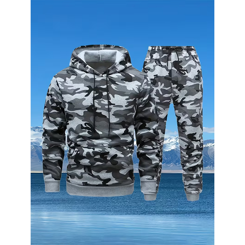 Autumn Camouflage 3D Print Hoo - مراجعة Winter Clothing Hoodie وسعره