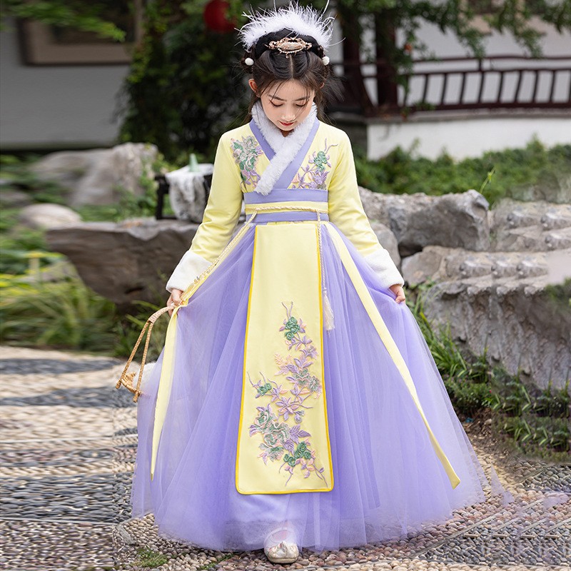 Girls Fairy Hanfu With Cloak C - مراجعة Winter Clothing Kids وسعره