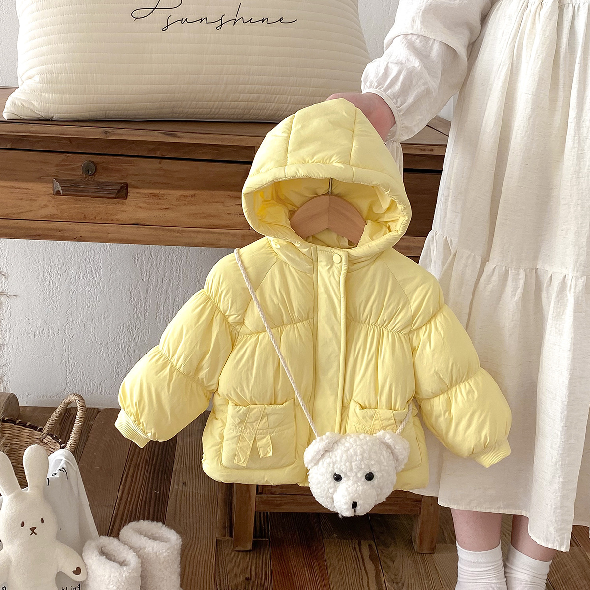 Baby Cotton Clothing Yellow Ca - مراجعة Yellow Winter Clothing وسعره