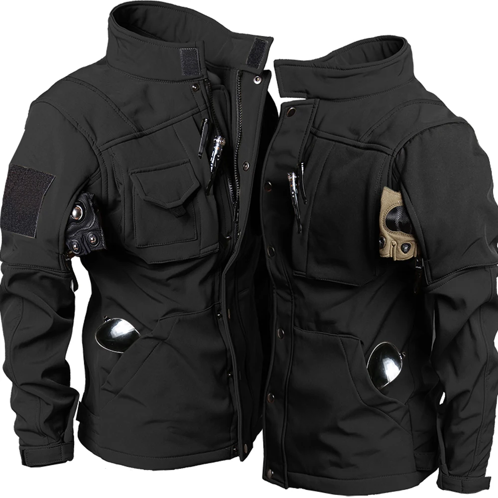 Men's Tactical Sets Winter Sha - مراجعة Windproof Jacket Softshell وسعره