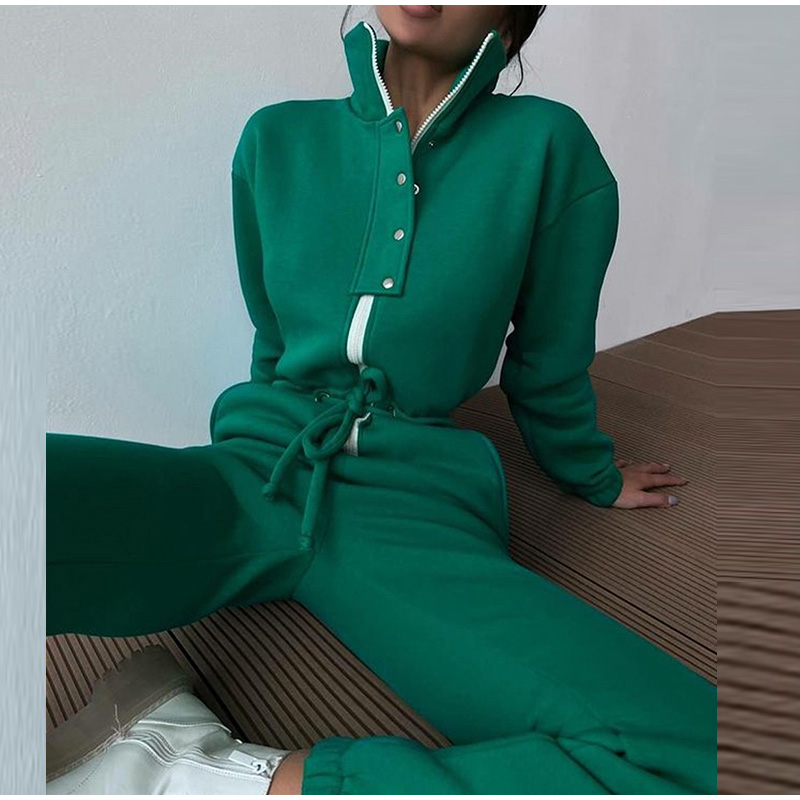 Casual Stand Collar Jumpsuits  - مراجعة Winter Clothing Sales وسعره