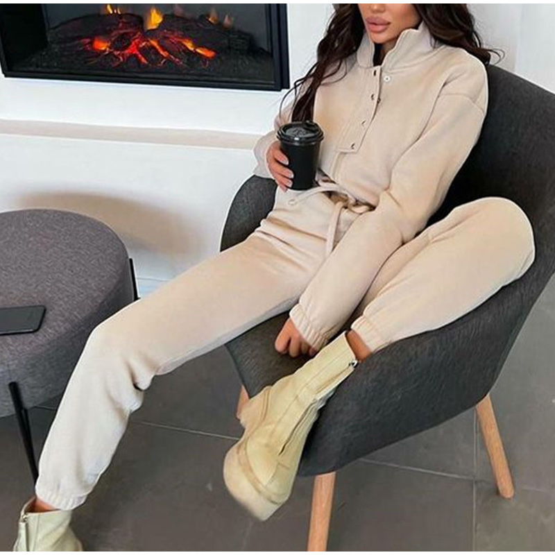 Casual Stand Collar Jumpsuits  - مراجعة Winter Clothing Sales وسعره