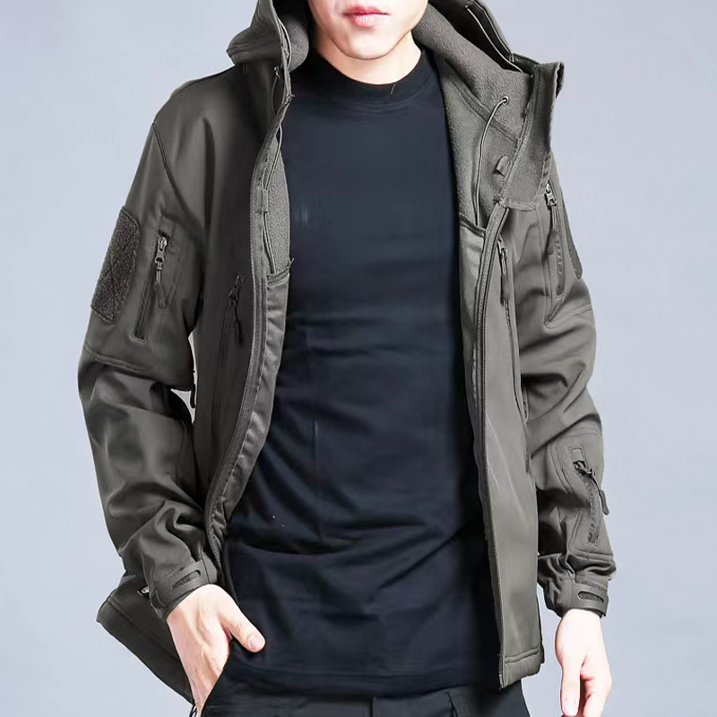 Men's Autumn Winter SoftShell  - مراجعة Windproof Jacket Softshell وسعره