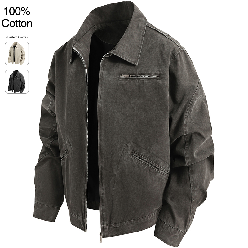 Oversize Loose Men's Denim Jac - مراجعة Jacket Winter Clothing وسعره