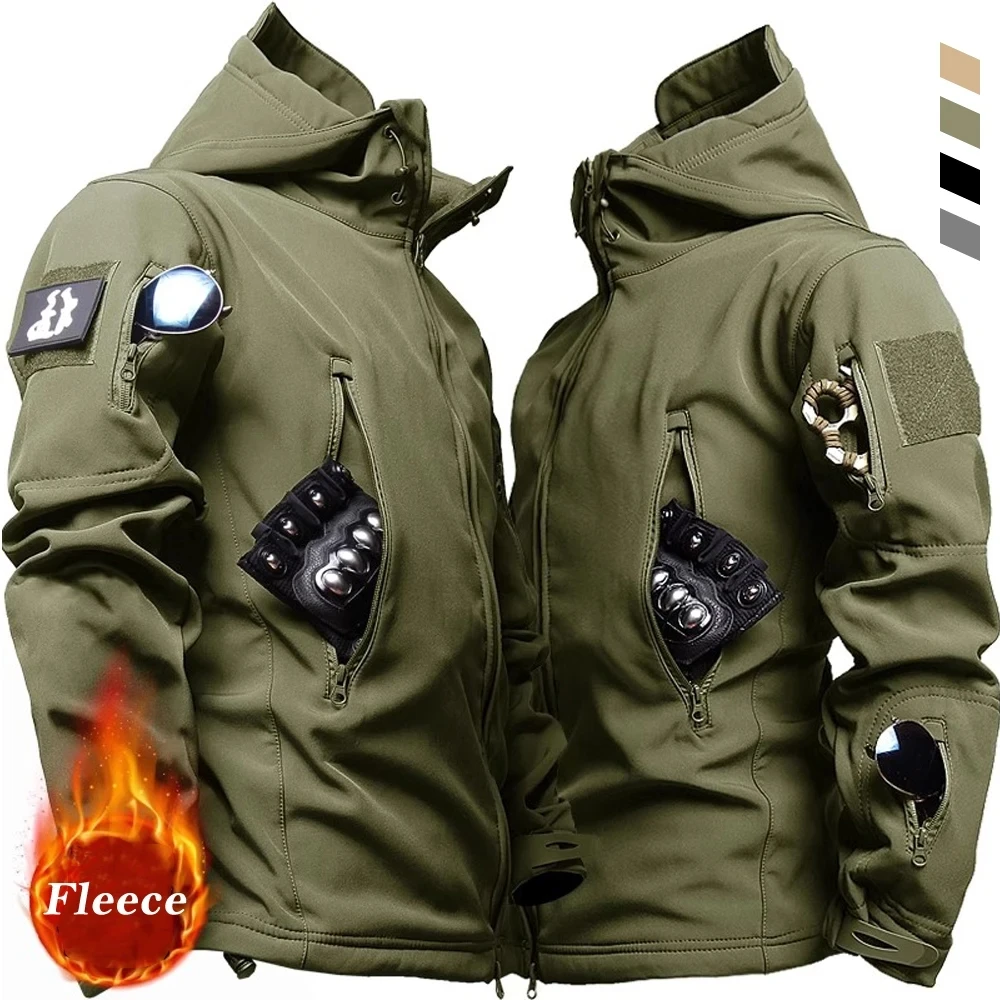 Outdoor Soft Shell Fleece Men  - مراجعة Windproof Jacket Softshell وسعره