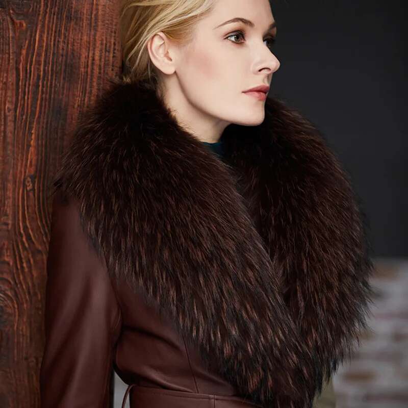 Raccoon Fur Collar Female Wint - مراجعة Jacket Winter Clothing وسعره