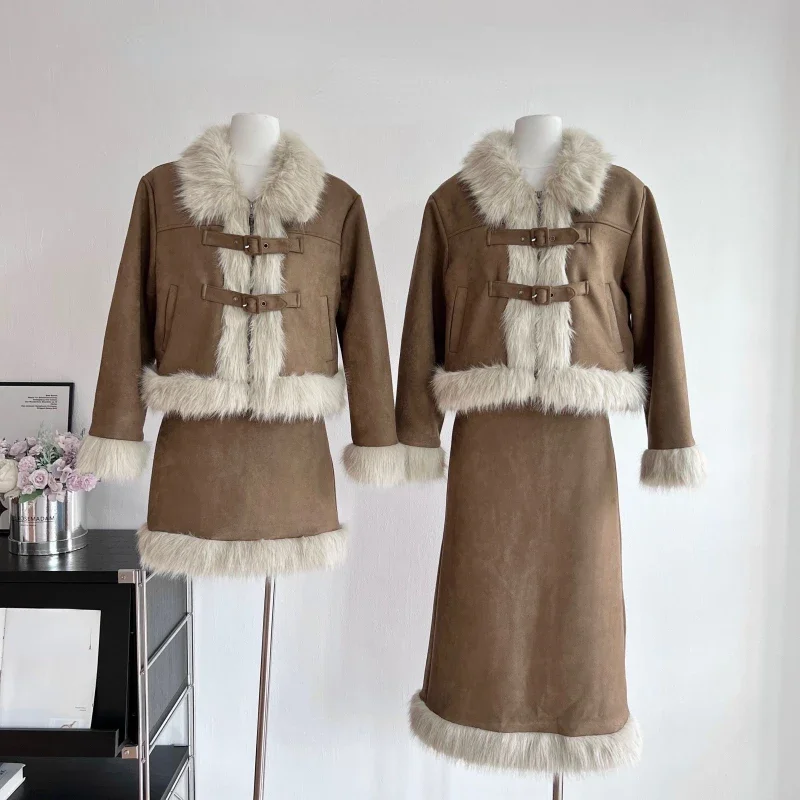 Autumn Retro Faux Fur 2 Piece  - مراجعة Winter Clothing Kit وسعره