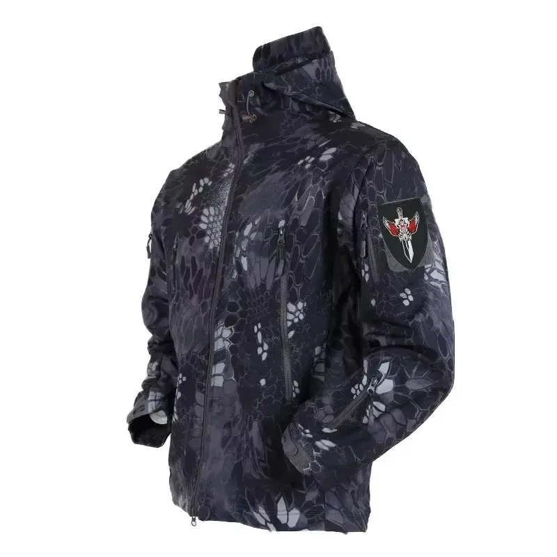 5XL 6XL CP Camouflage Soft She - مراجعة Windproof Jacket Softshell وسعره