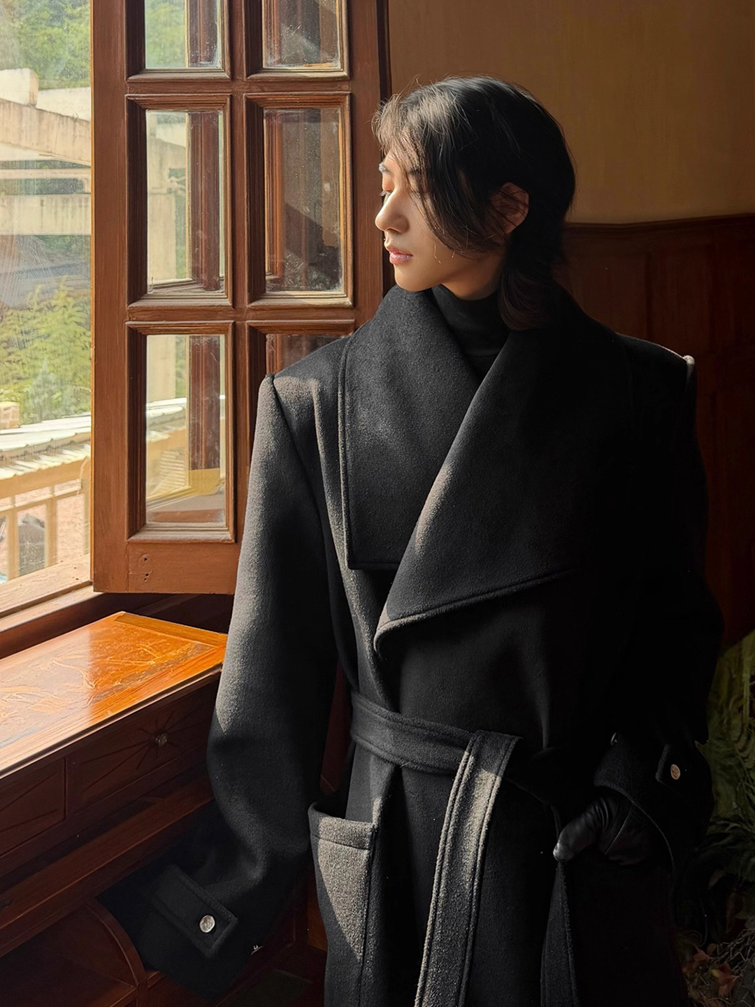 London Sle Long Woolen Coat Me - مراجعة Winter Clothing London وسعره